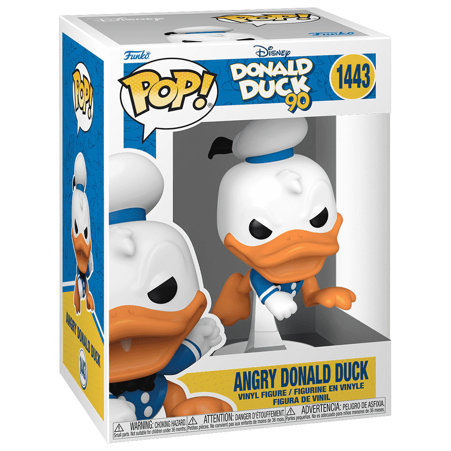 Disney DD 90th Anniversary Funko POP! Disney Vinyl Figure Donald Duck(angry) 9 cm product photo