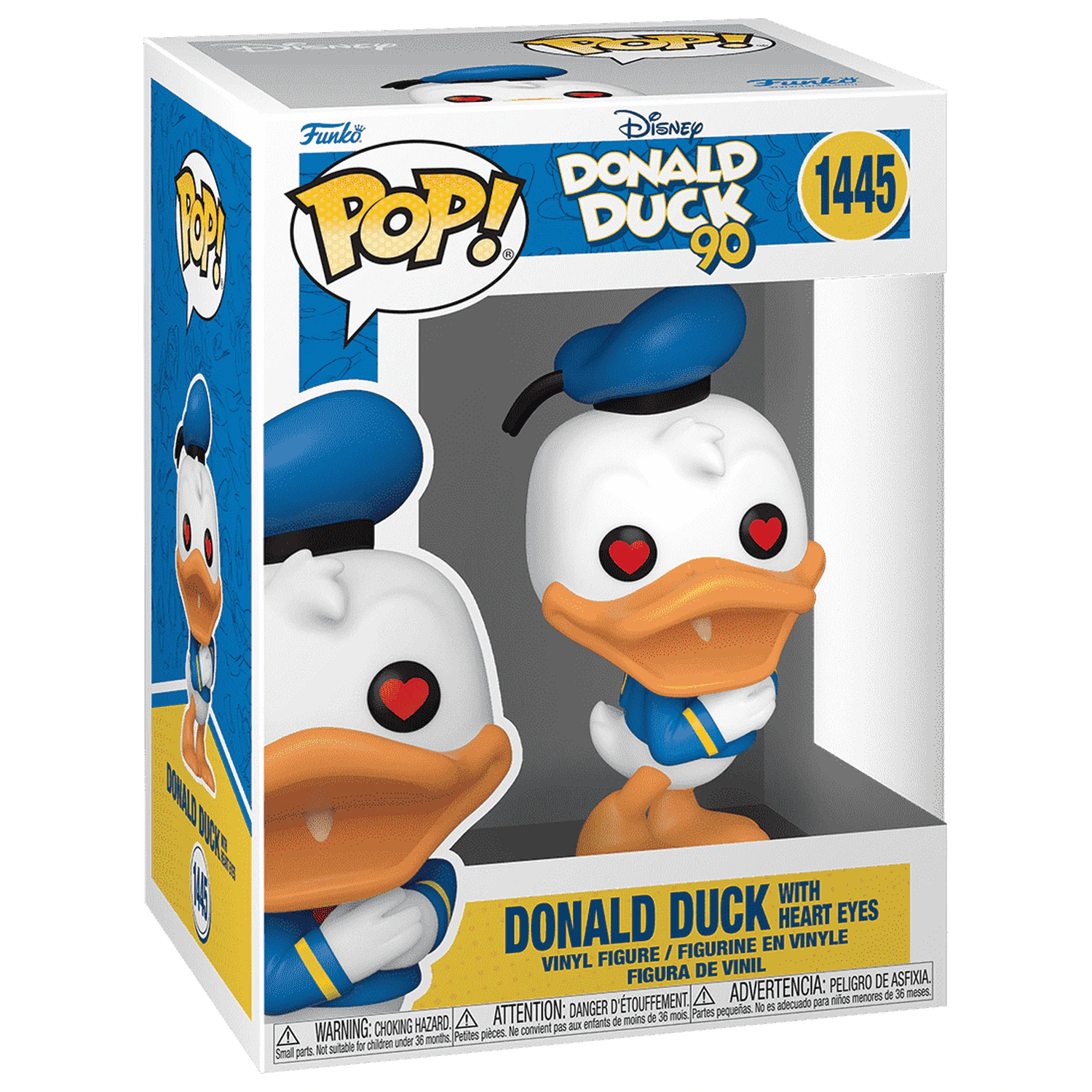 Disney DD 90th Anniversary Funko POP! Disney Vinyl Figure Donald Duck(heart eyes) 9 cm product photo