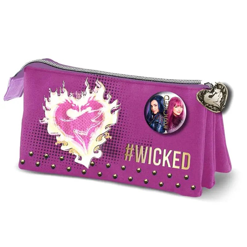 Disney Descendants 3 Bordeaux triple pencil case product photo