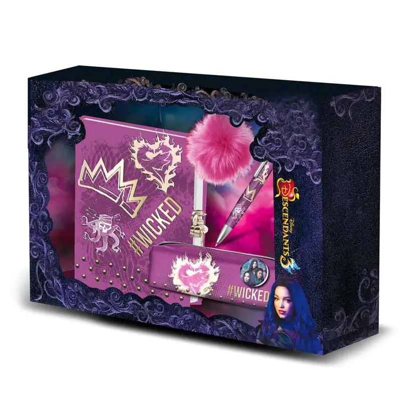 Disney Descendants 3 Cool diary + pencil case + pen set product photo