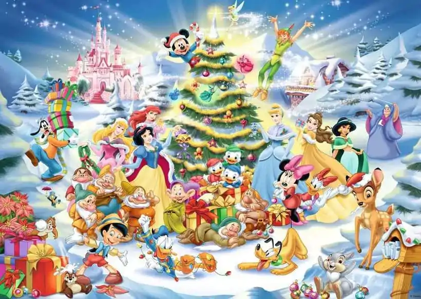 Disney Jigsaw Puzzle Disney's Christmas (1000 pieces) product photo