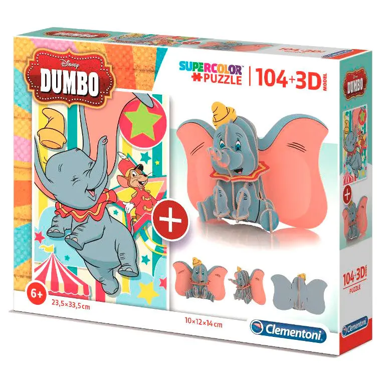 Disney Dumbo 104 + 3D puzzle 104pcs product photo