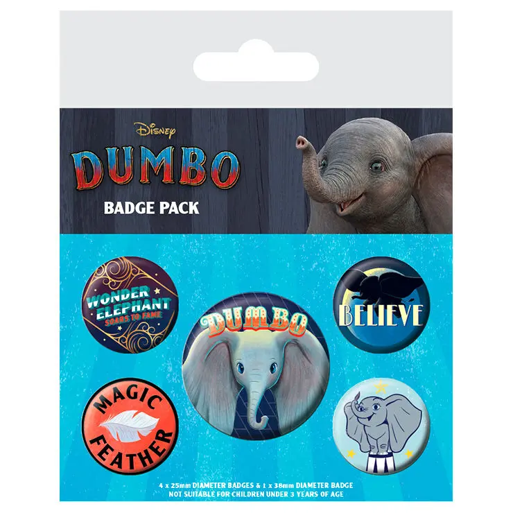 Disney Dumbo set 5 badges product photo