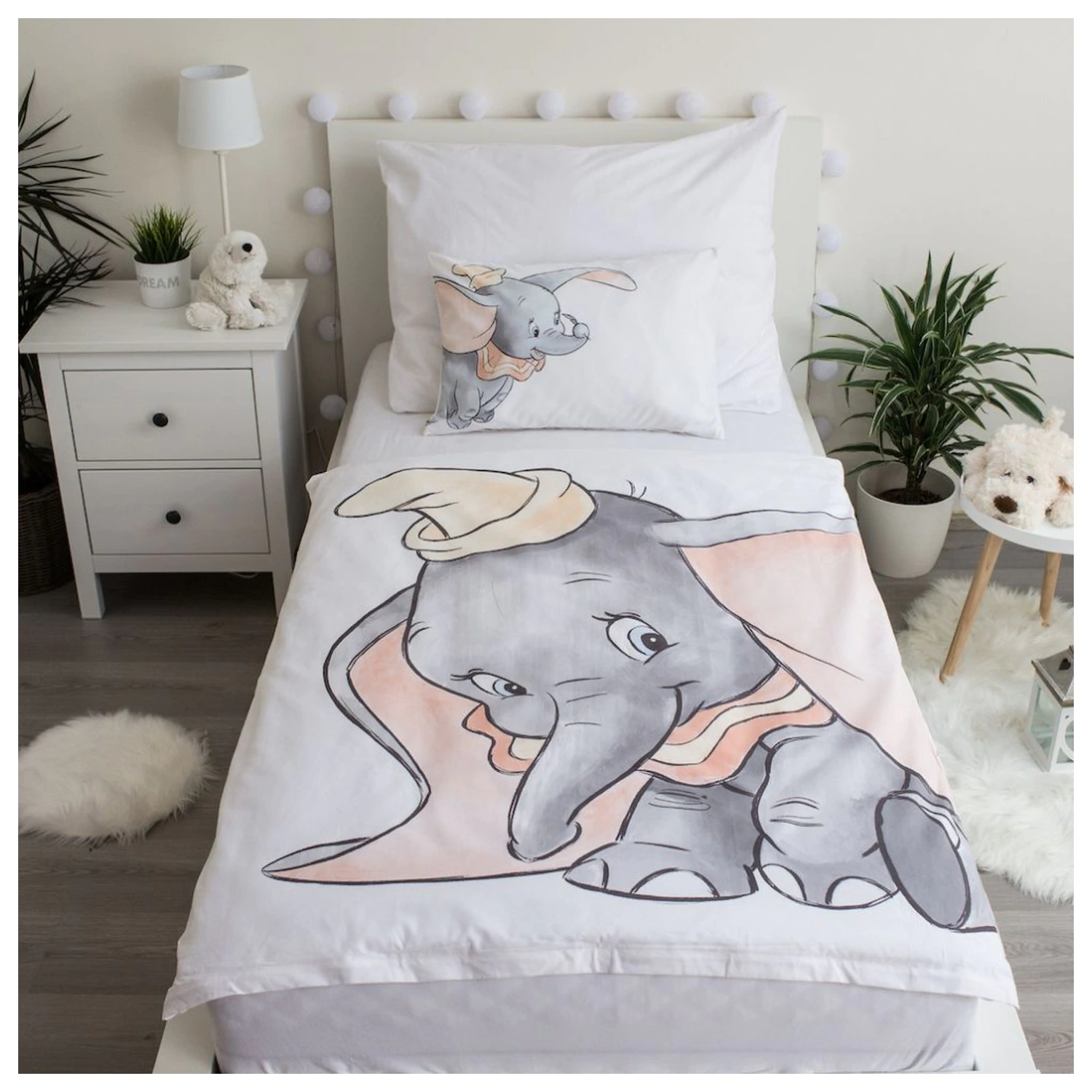 Disney Dumbo Grey Toddler and Preschool Duvet Cover product photo