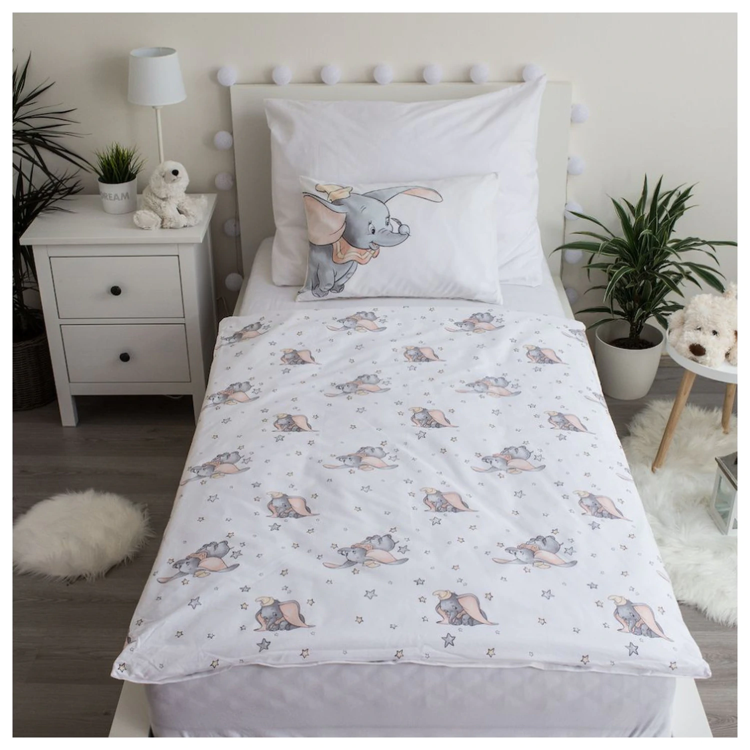 Disney Dumbo Grey Toddler and Preschool Duvet Cover product photo