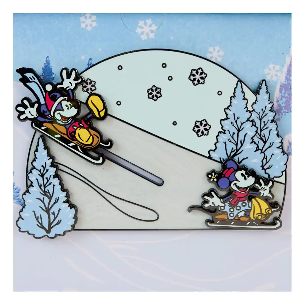 Disney by Loungefly Enamel Pins Mickey and friends Winter Wonderland Limited Edition 8 cm product photo