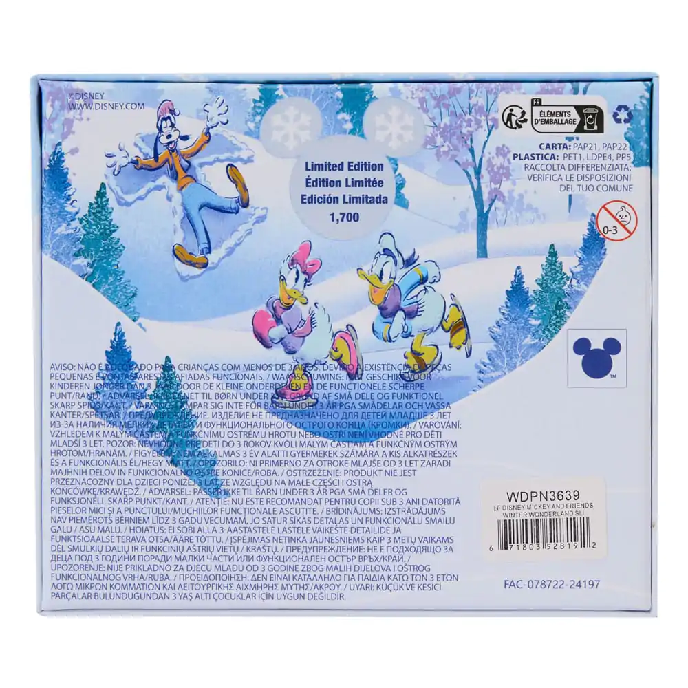 Disney by Loungefly Enamel Pins Mickey and friends Winter Wonderland Limited Edition 8 cm product photo