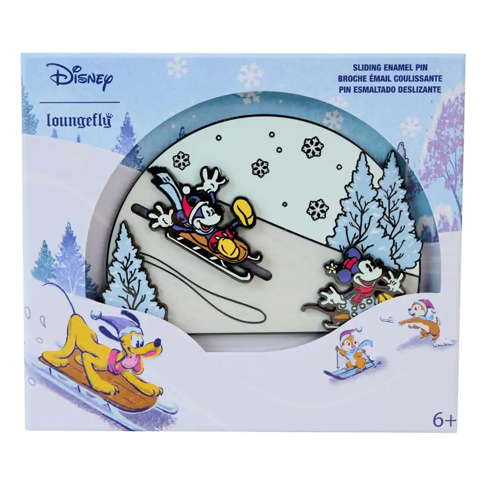 Disney by Loungefly Enamel Pins Mickey and friends Winter Wonderland Limited Edition 8 cm product photo