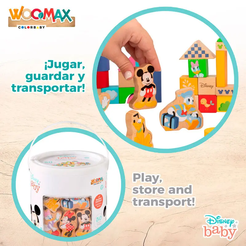 Disney wooden blocks game product photo