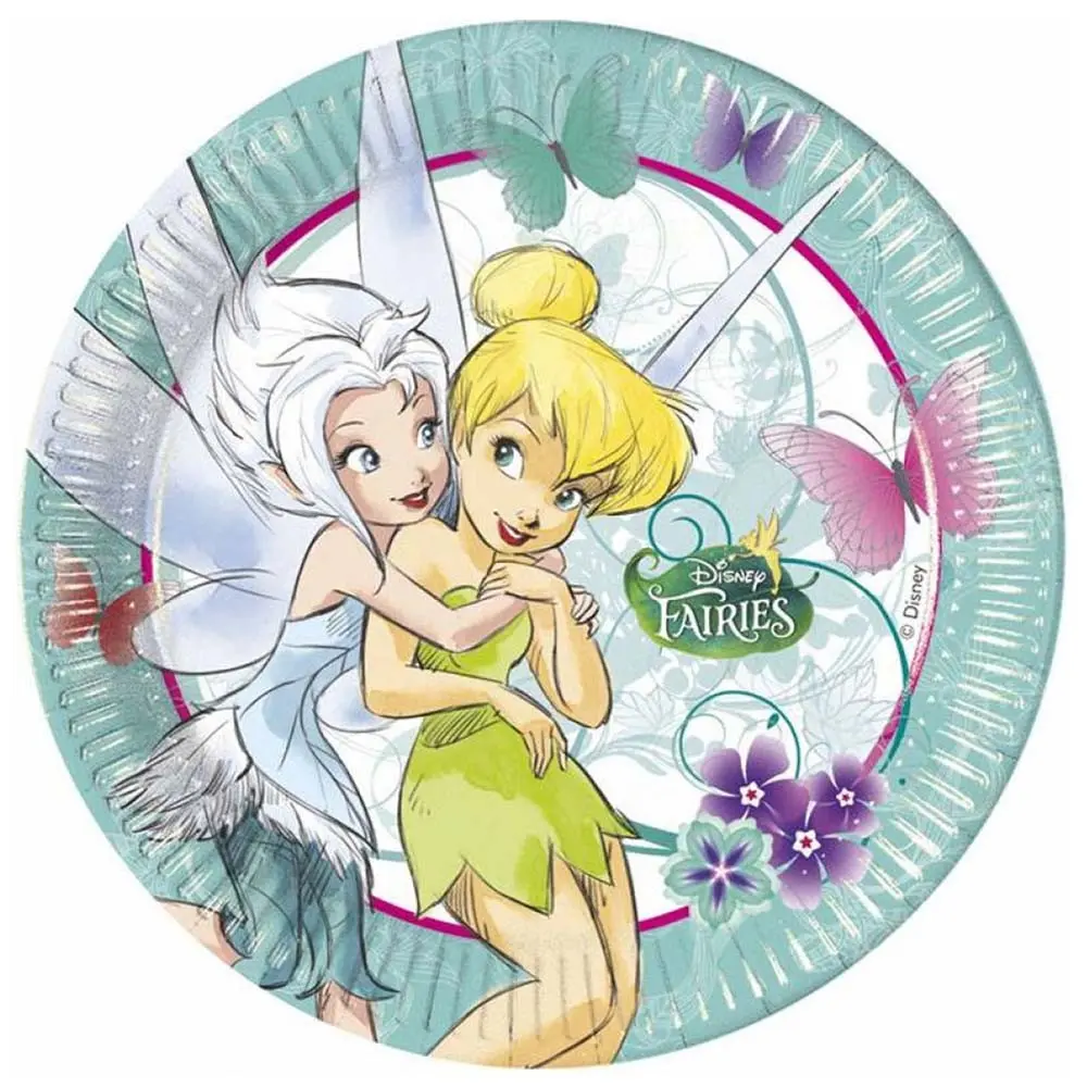 Disney Fairyland Treats, Tinker Bell Paper Plates 8 pcs 23 cm product photo