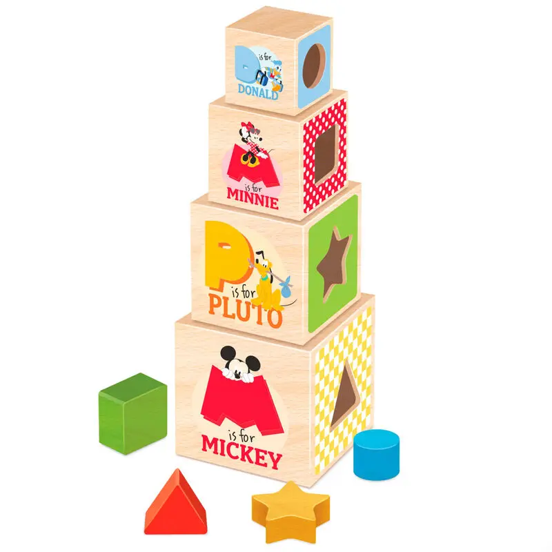 Disney wooden cubes tower product photo