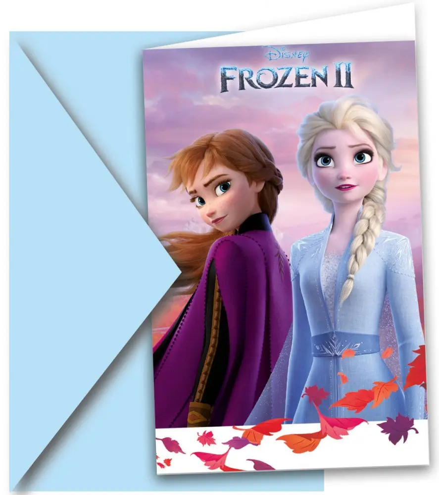 Disney Frozen II, Frozen Party Invitation 6 pcs product photo