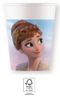 Disney Frozen II Wind Spirit Paper Cups 8 pcs 200 ml FSC product photo