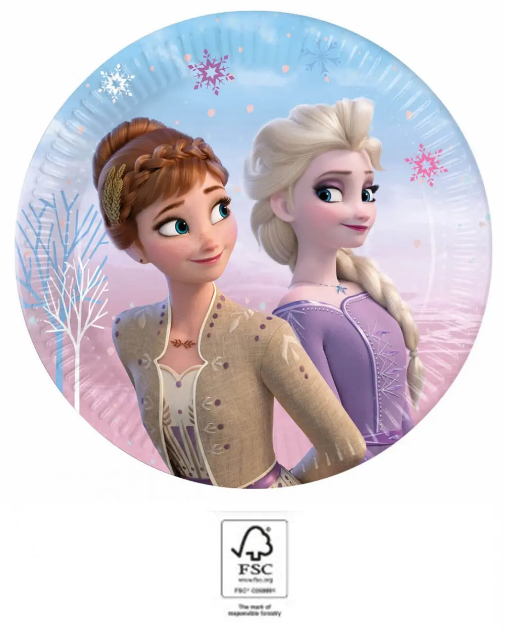 Disney Frozen II Wind Spirit, Disney Frozen II Paper Plates 8 pcs 20 cm FSC product photo