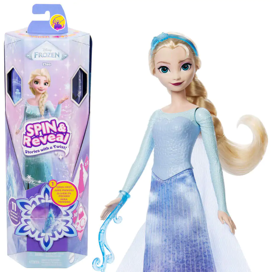 Disney Frozen Spin And Reveal Elsa doll product photo