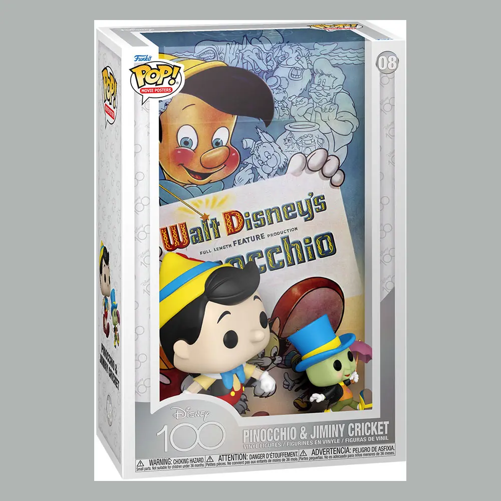 Disney POP! Movie Poster & Figure Pinocchio 9 cm product photo