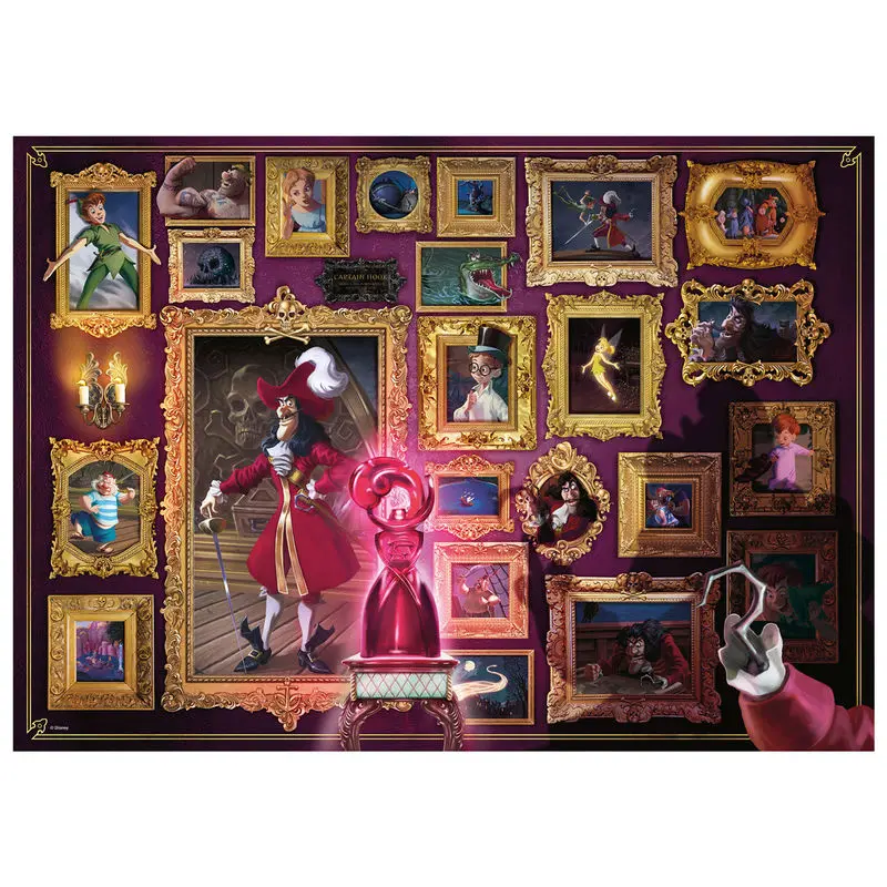 Disney Villainous Jigsaw Puzzle Captain Hook (1000 pieces) product photo