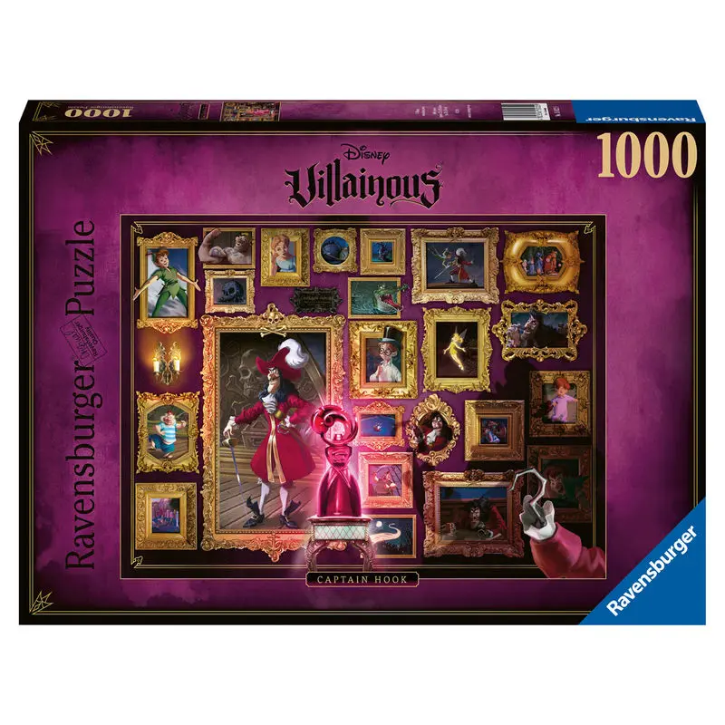 Disney Villainous Jigsaw Puzzle Captain Hook (1000 pieces) product photo