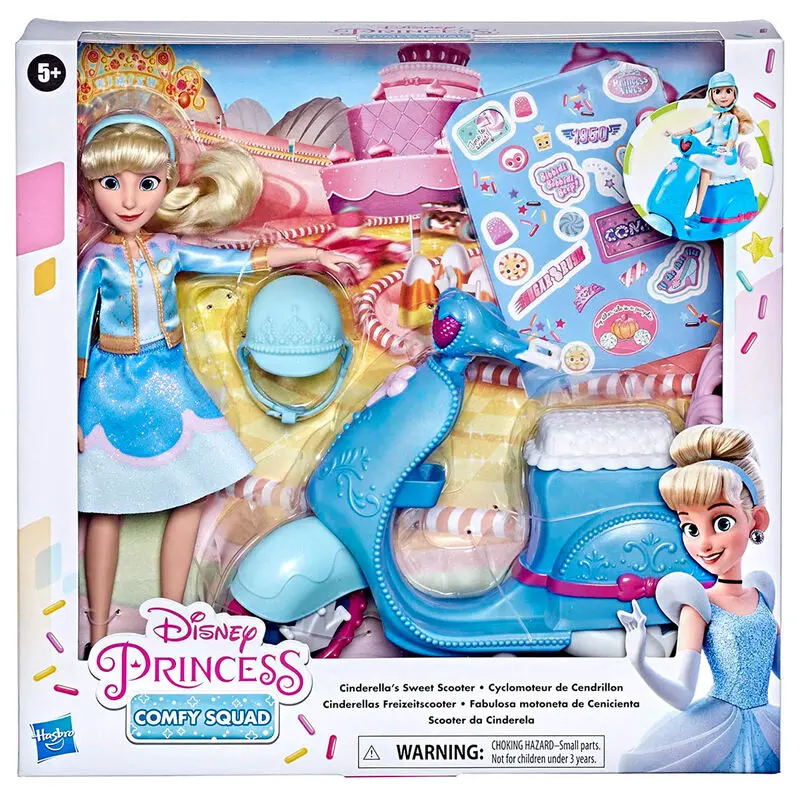 Disney Cinderella + scooter doll product photo