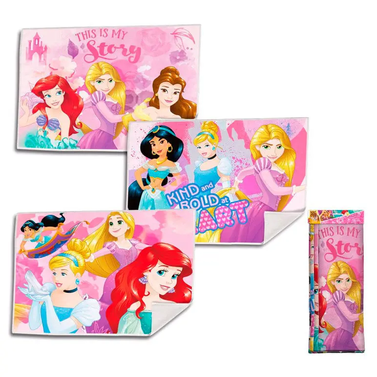 Disney Princess set 3 assorted hand towels product photo