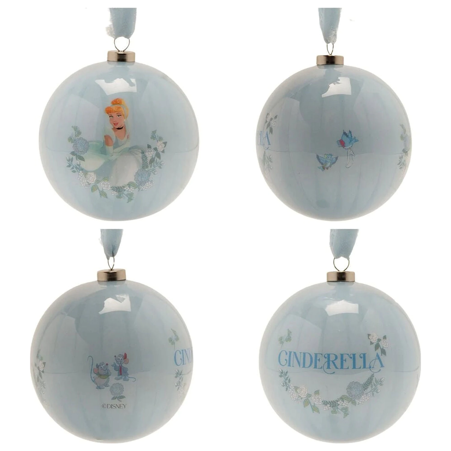 Disney Princess Set of 7 Christmas baubles product photo