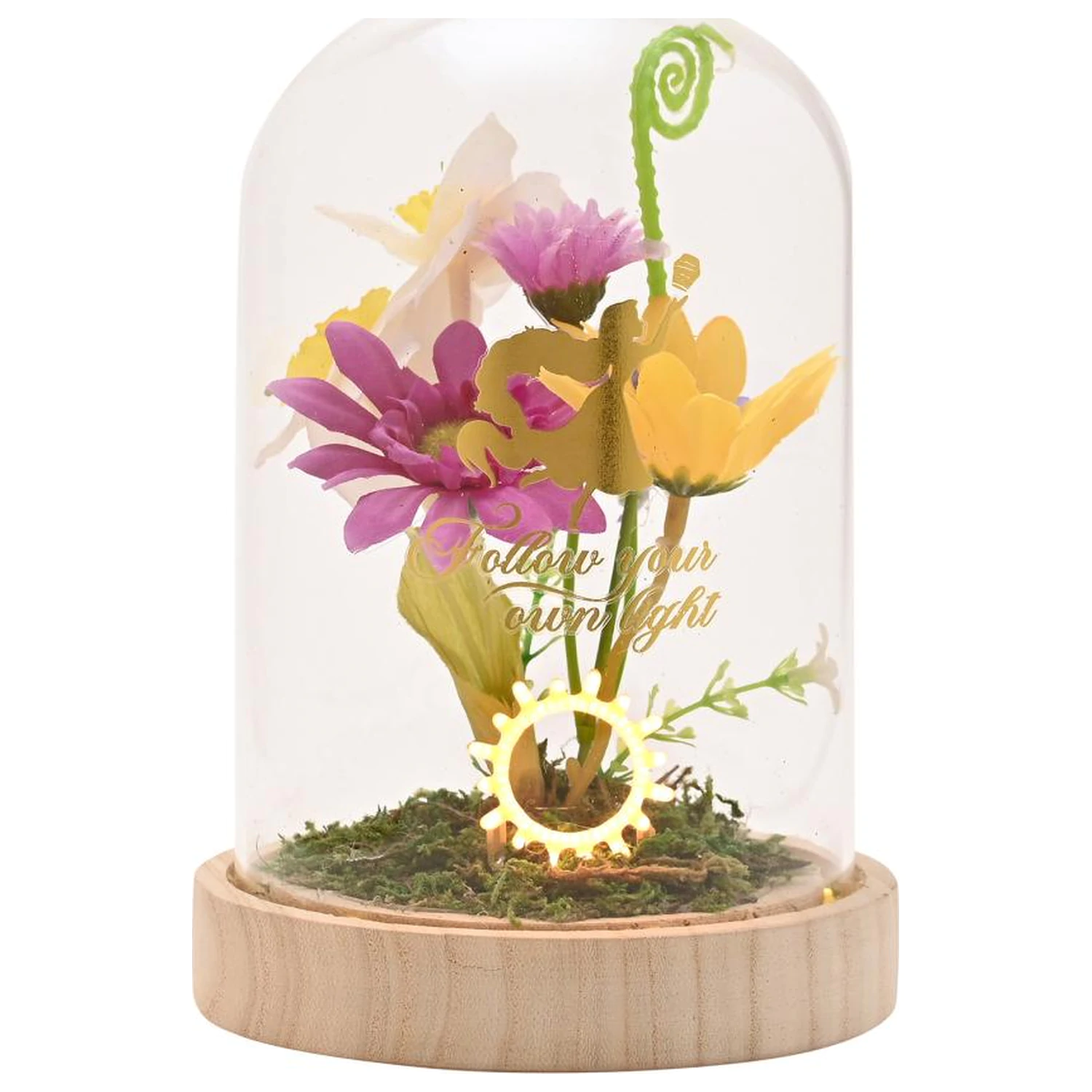 Disney Princess Rapunzel Floral Cloche with a Neon Light product photo