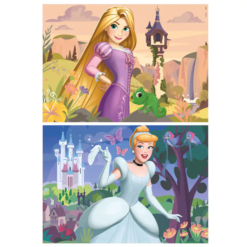 Disney Princess Rapunzel + Cinderella puzzle 2x48pcs product photo
