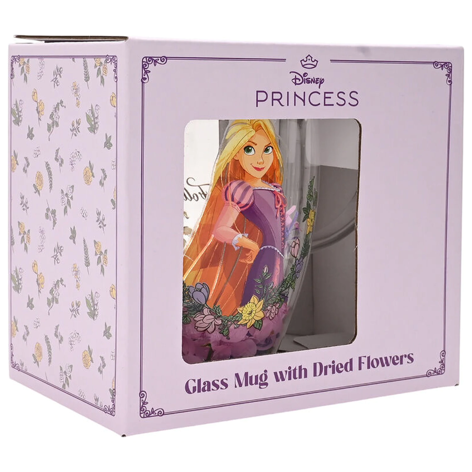 Disney Princess Rapunzel Glass with Dried Flowers 300 ml product photo