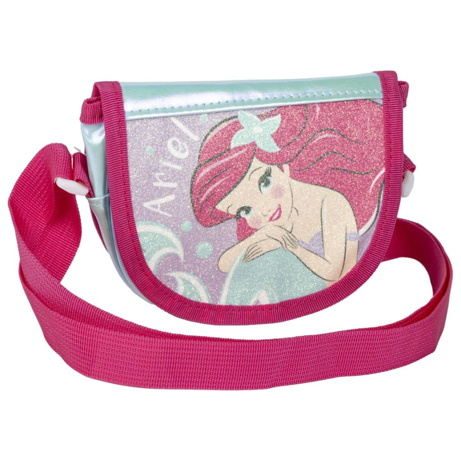 Disney Princess Ariel Glitter Crossbody Shoulder Bag product photo