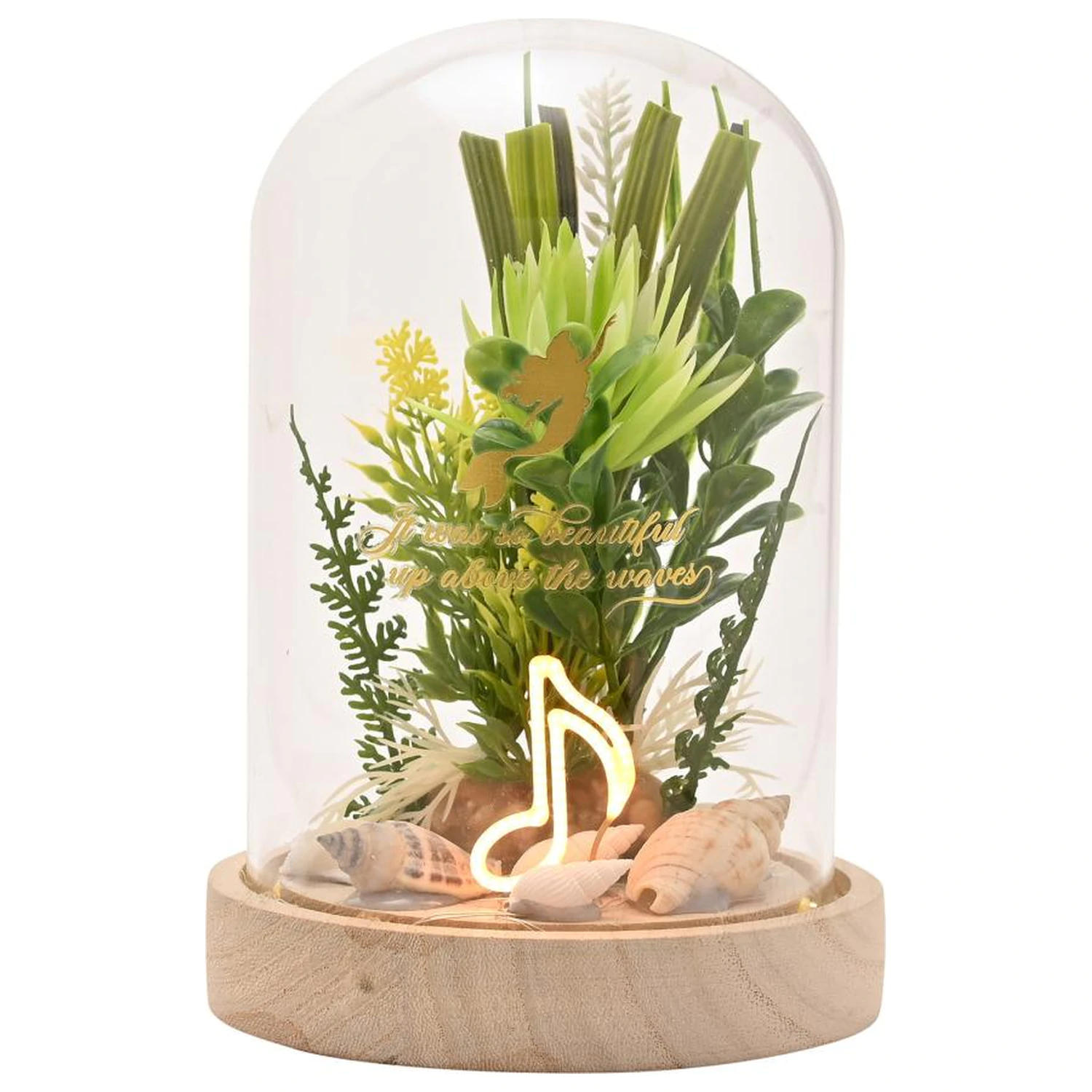 DISNEY PRINCESS Ariel Floral Cloche with a Neon Light product photo