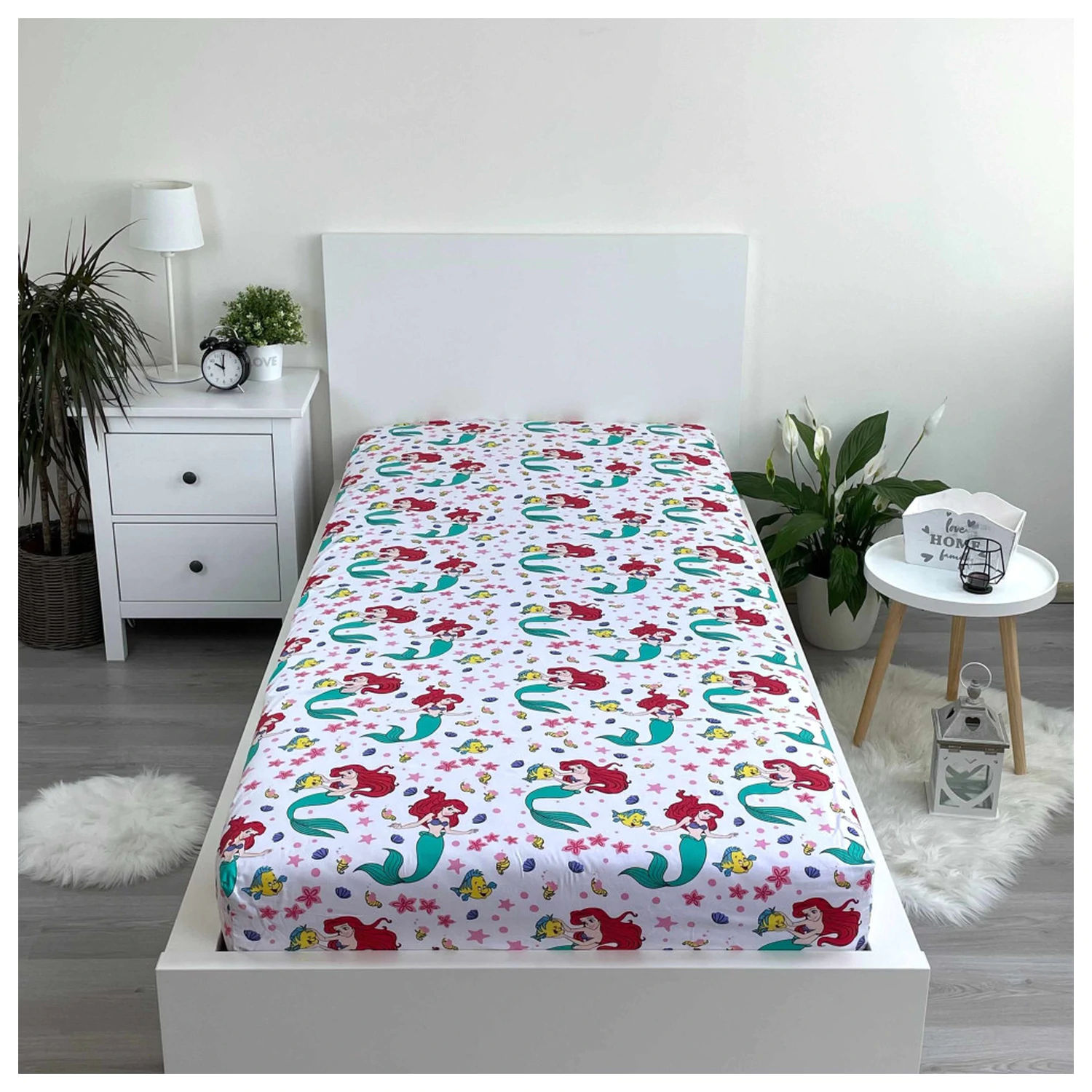 Disney Princess Ariel Fitted Sheet 90x200 cm product photo