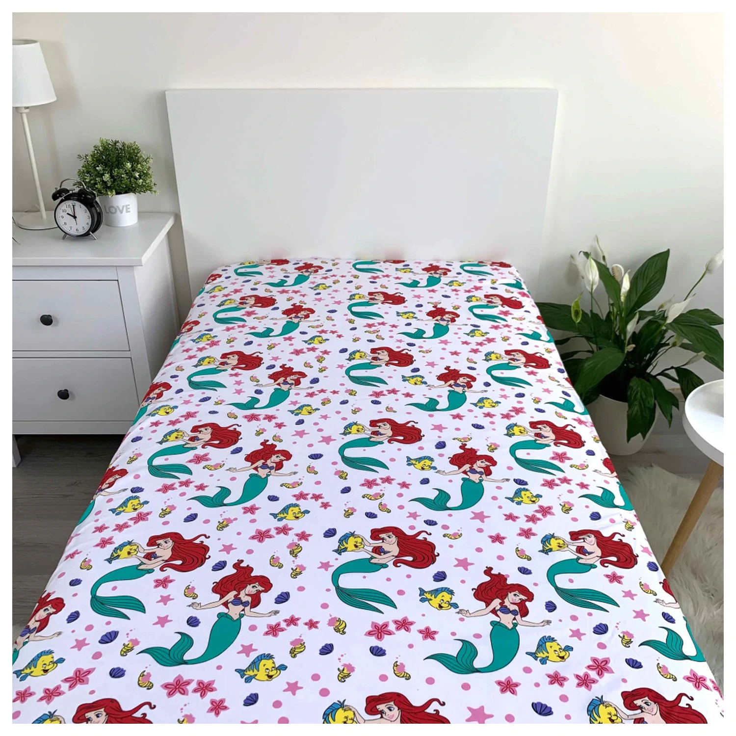 Disney Princess Ariel Fitted Sheet 90x200 cm product photo