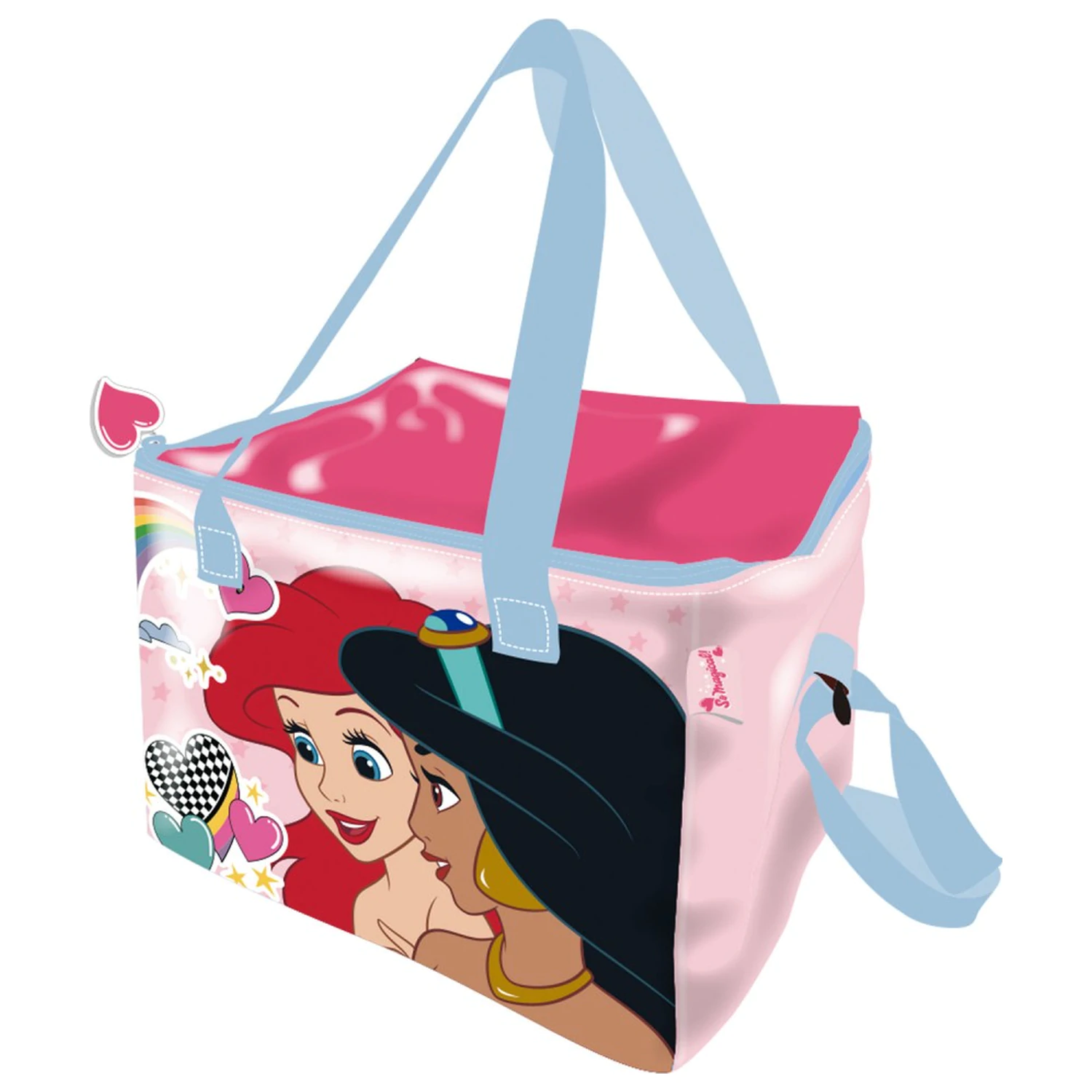 Disney Princess Ariel & Jasmine thermal lunch bag, cooler bag product photo