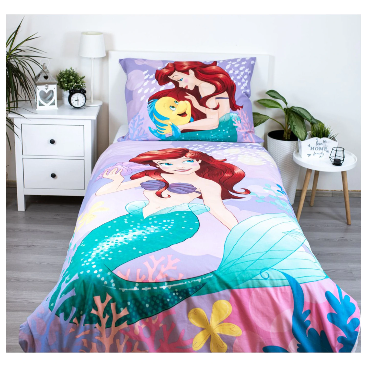 Disney Princess Ariel Pink Duvet Cover product photo