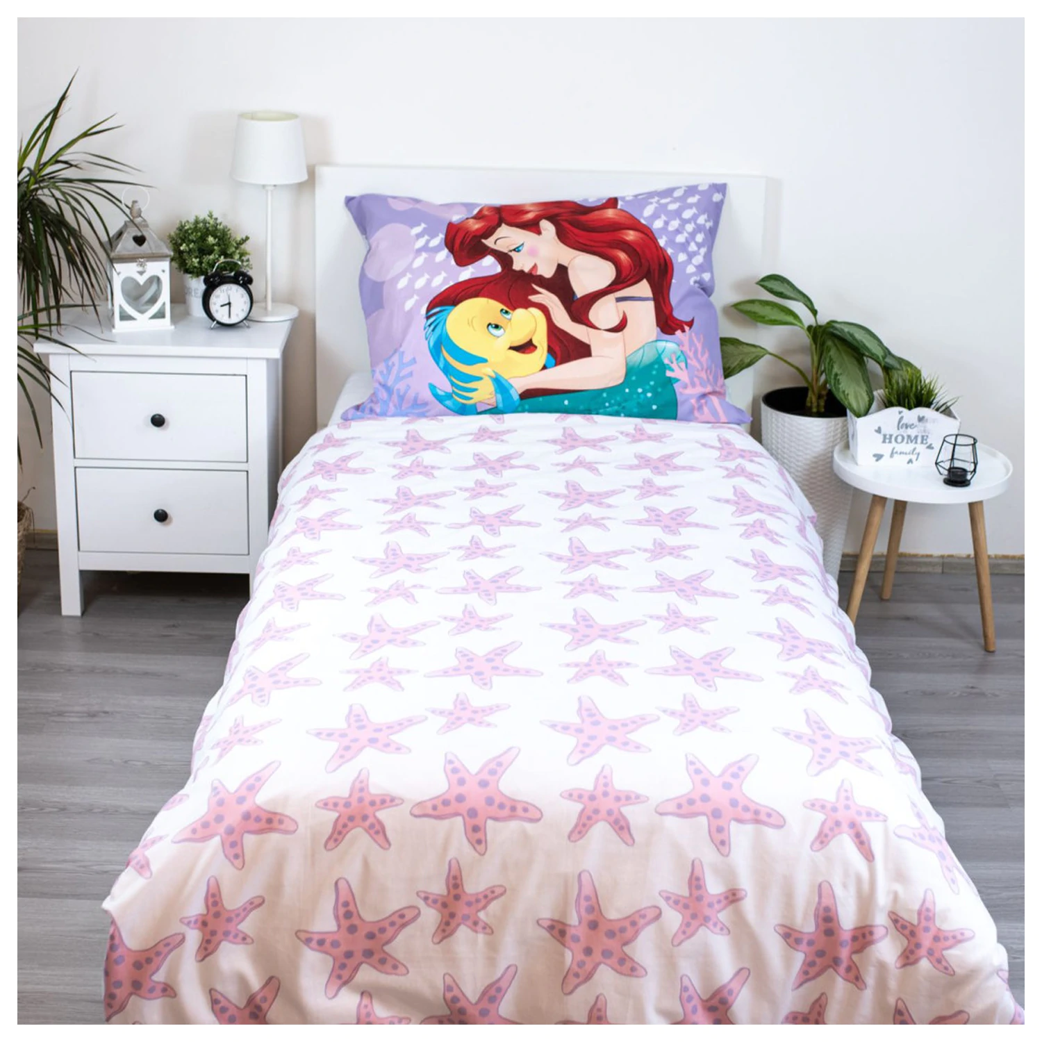 Disney Princess Ariel Pink Duvet Cover product photo