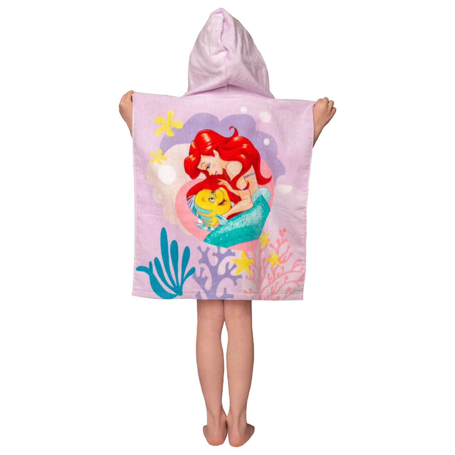 Disney Princess Ariel Pink Towel Poncho product photo