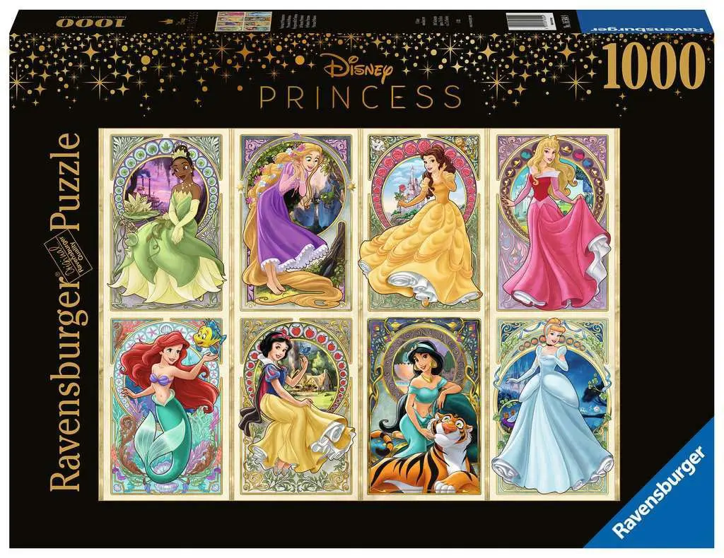 Disney Princess Puzzle Art Nouveau Princesses (1000 pieces) product photo