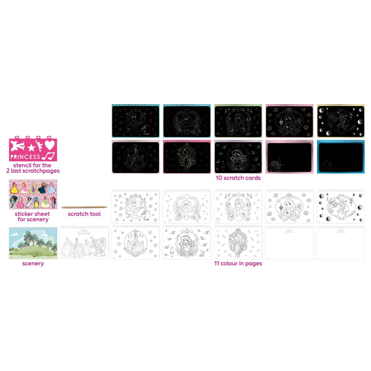 Disney Princess Beauty Scratch Art Kit and Activity Set product photo