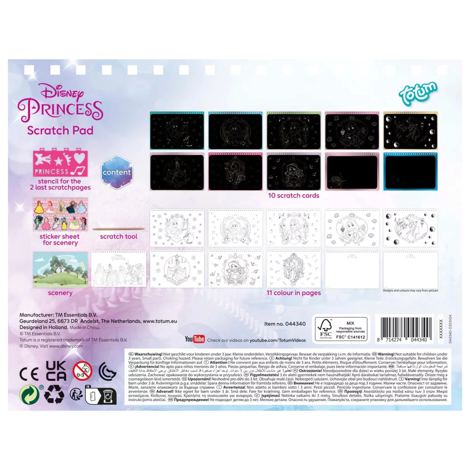 Disney Princess Beauty Scratch Art Kit and Activity Set product photo