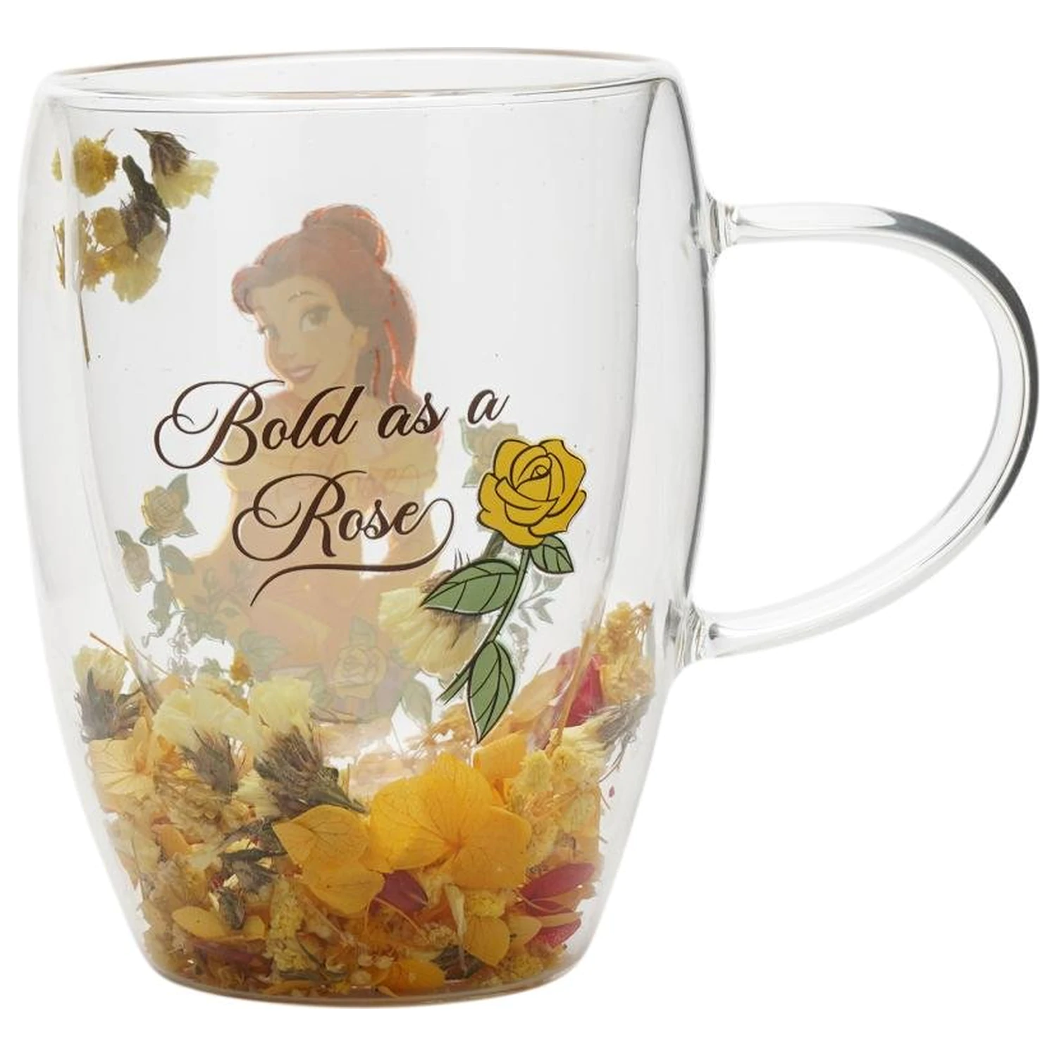 Disney Princess Belle Glass with Dried Flowers 300 ml product photo