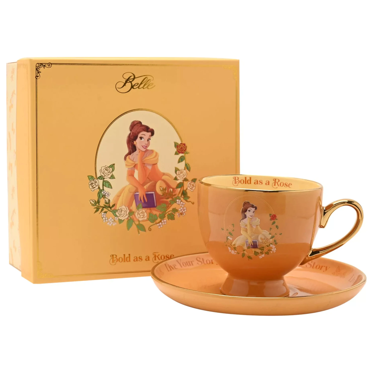 Disney Princess Belle Tea Cup + Saucer 207 ml product photo