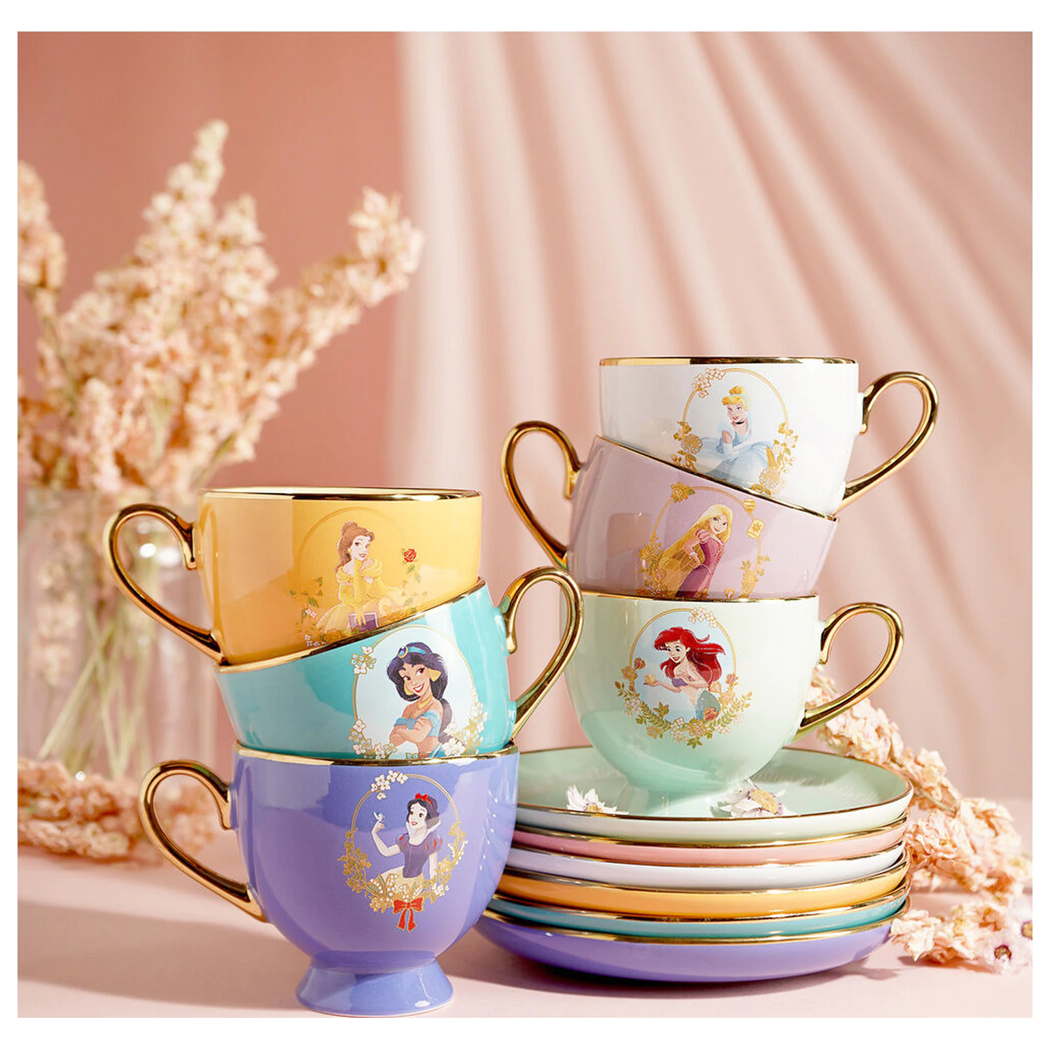 Disney Princess Belle Tea Cup + Saucer  product photo