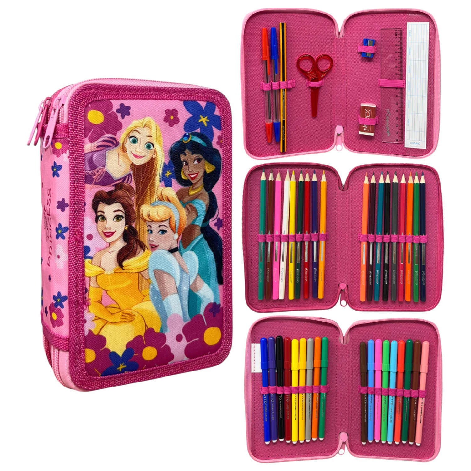 Disney Princess Fairy Tale Triple-Decker Filled Pencil Case product photo