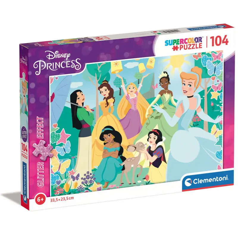 Disney Princess Glitter Effect puzzle 104pcs product photo