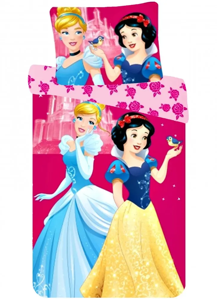 Disney Princesses Children's Duvet Cover 90x140cm, 40x55cm product photo