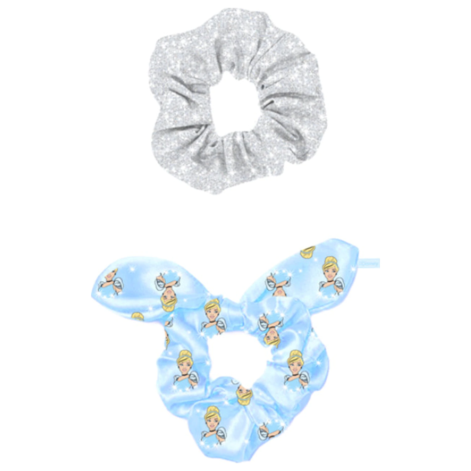 Disney Princesses, Cinderella Silver Shine Hair Tie Set, 2-Piece product photo