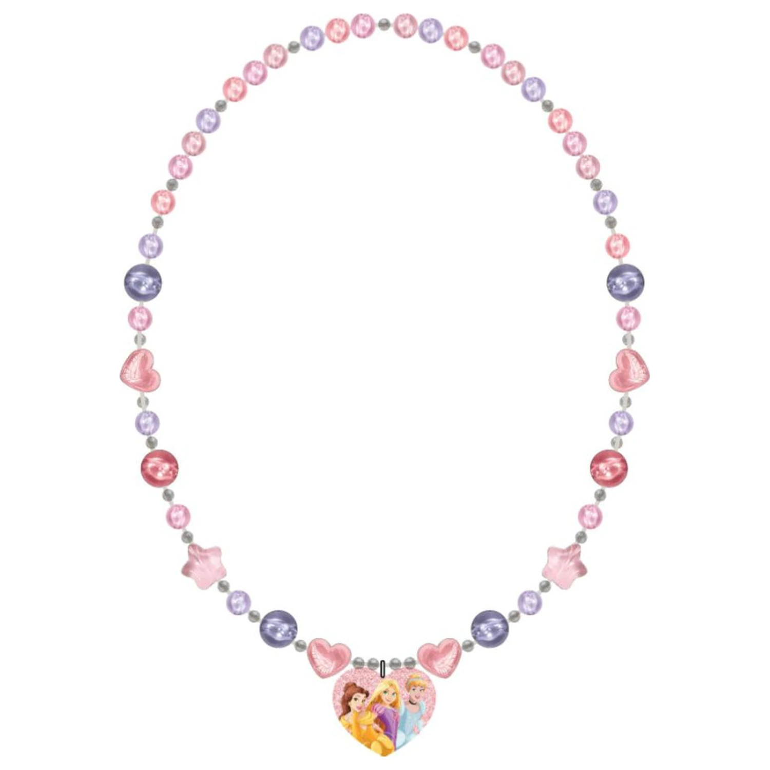 Disney Princess Heart Beaded Necklace product photo