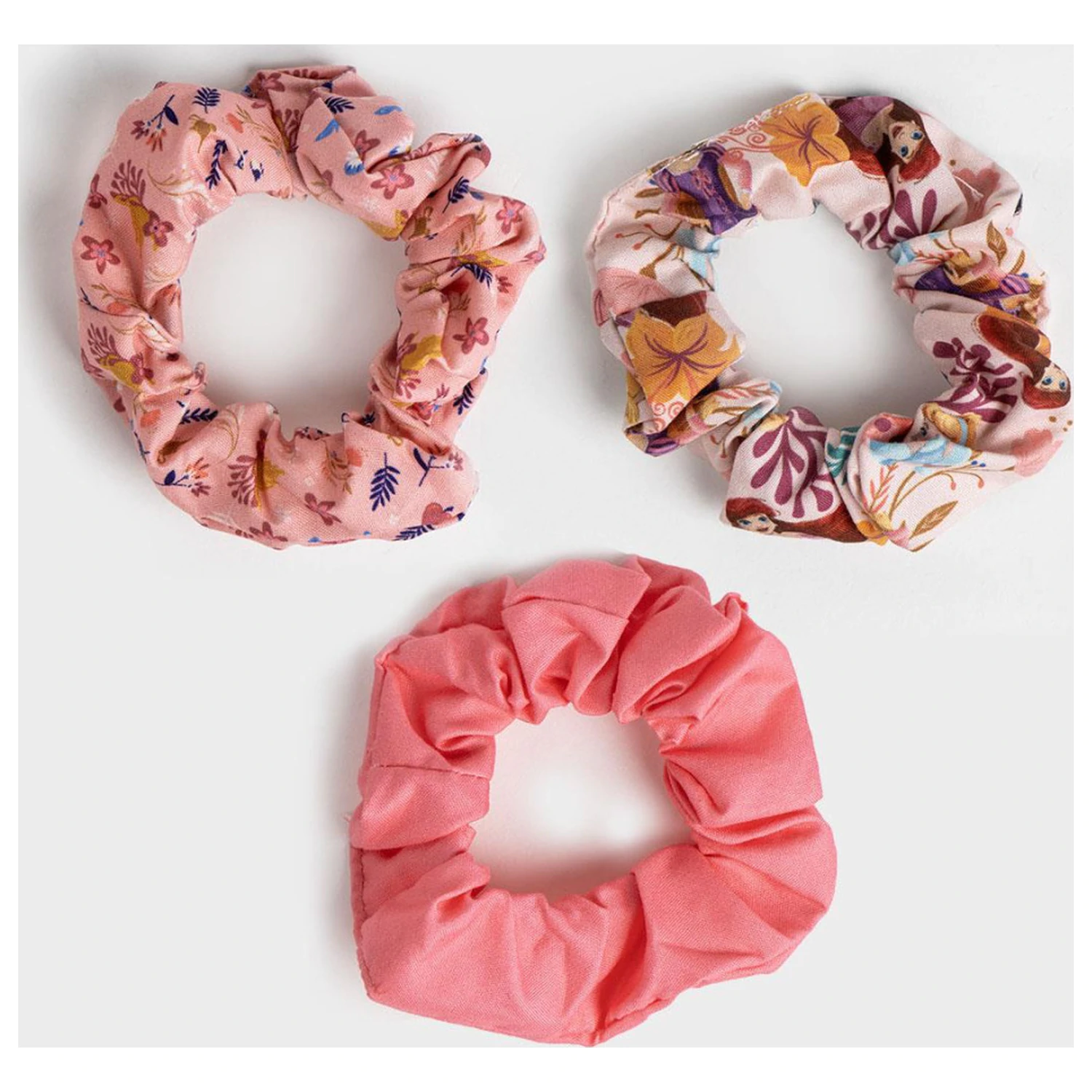 Disney Princess Heart Hair Elastic Set, 3 pieces product photo