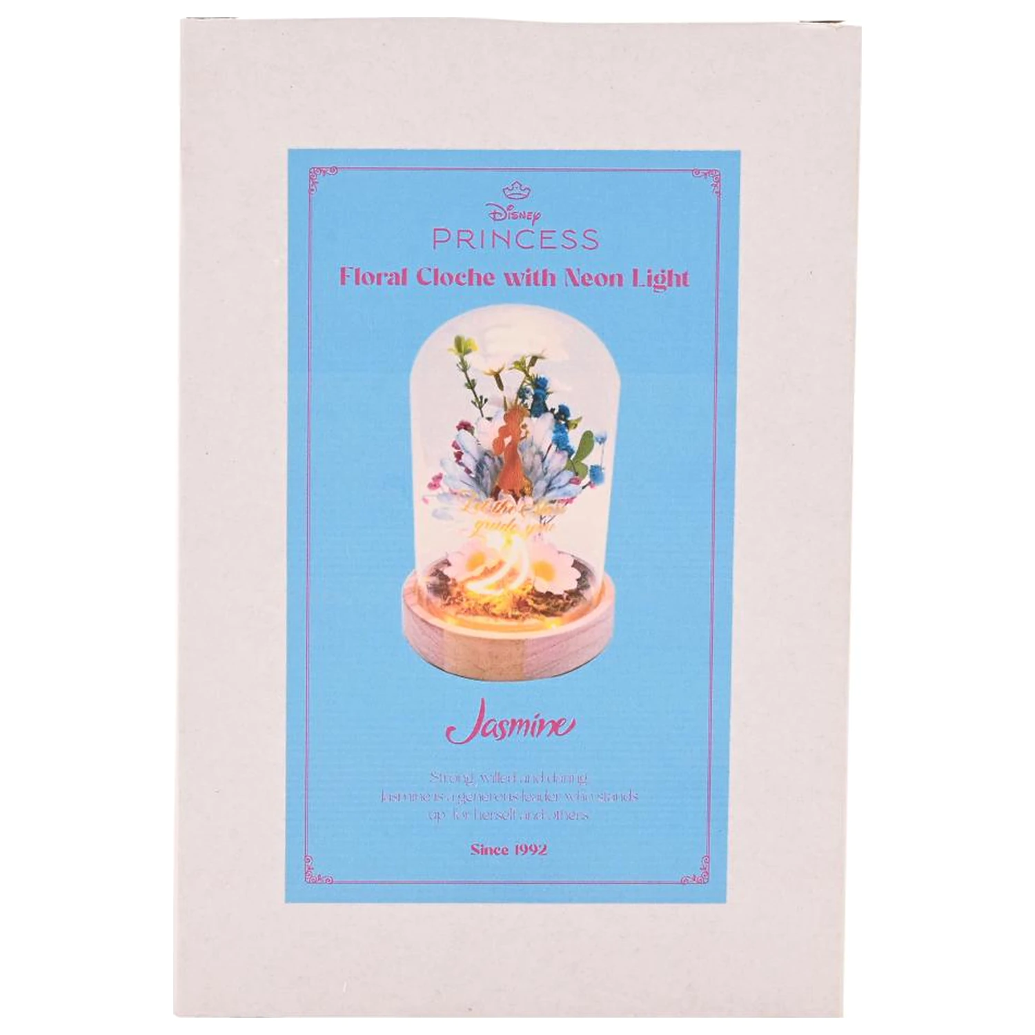 Disney Princess Jasmine Floral Cloche with a Neon Light product photo