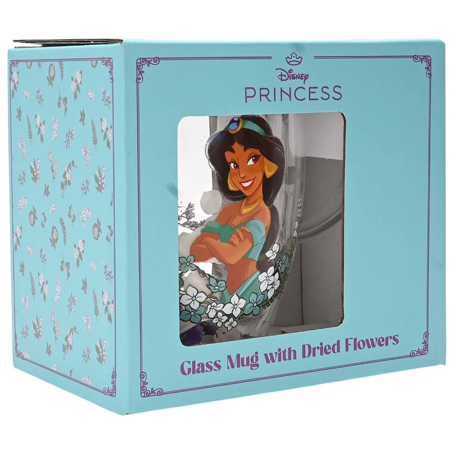 Disney Princess Jasmine Glass with Dried Flowers 300 ml product photo